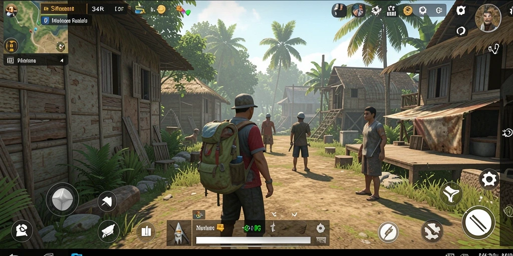 Screenshot permainan 34R menampilkan kehidupan karakter yang kaya dan interaksi menarik.