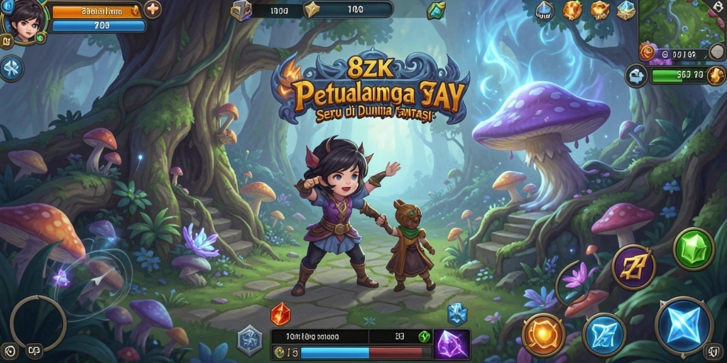 Screenshot utama dari gameplay petualangan yang menegangkan di 8ZK.