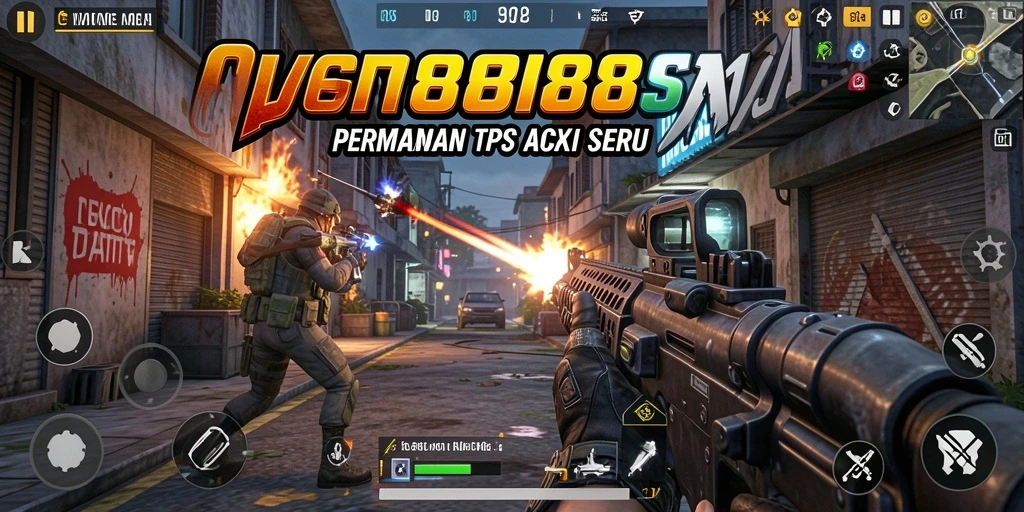Gameplay seru CVG8888 dengan aksi tembak-tembakan epic.