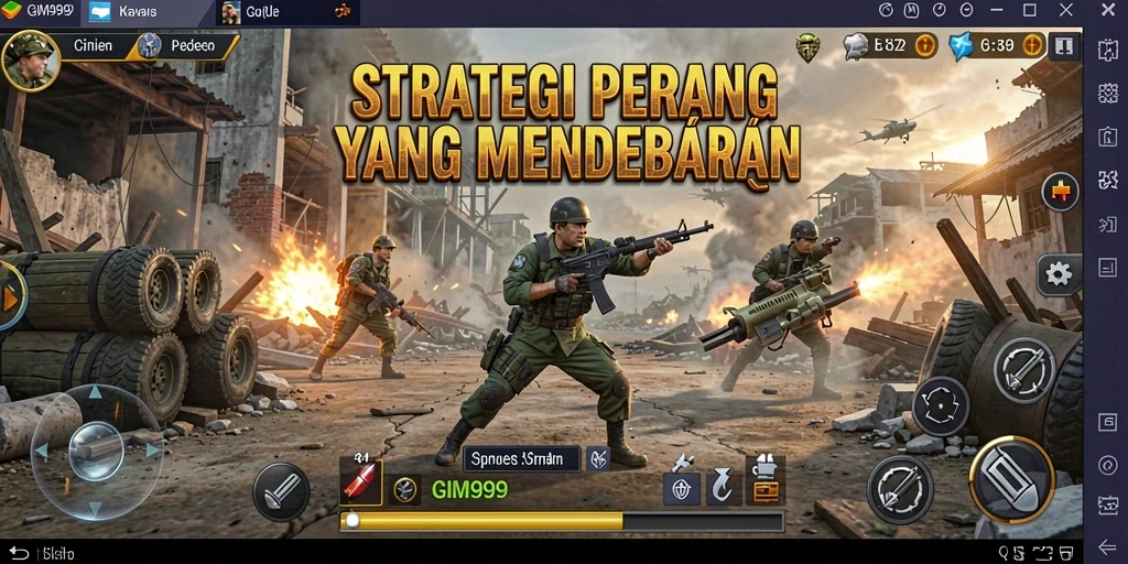 Tampilan gameplay seru dalam GIM999 dengan strategi yang mendebarkan.