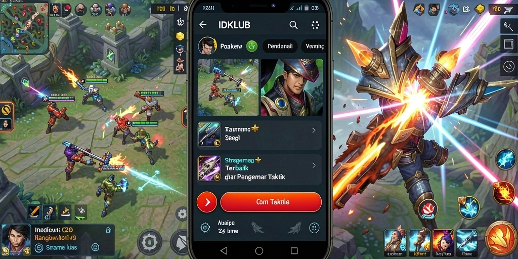 Gameplay menantang dengan banyak pilihan strategi dalam IDKLUB.