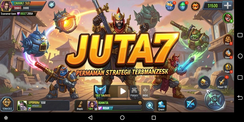 Tangkapan layar <strong>JUTA7</strong> menunjukkan aksi strategis dalam permainan.