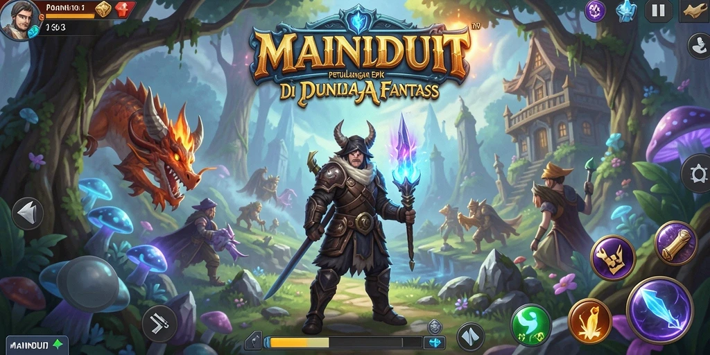 Screenshot gameplay MAINDUIT menampilkan aksi seru di dunia RPG.