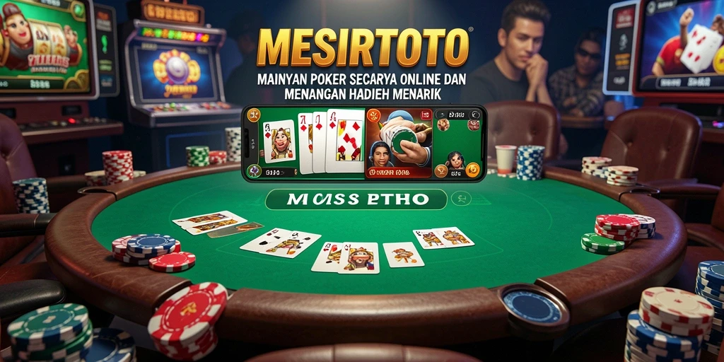 Tampilan gameplay poker yang seru dan kompetitif di MESIRTOTO.