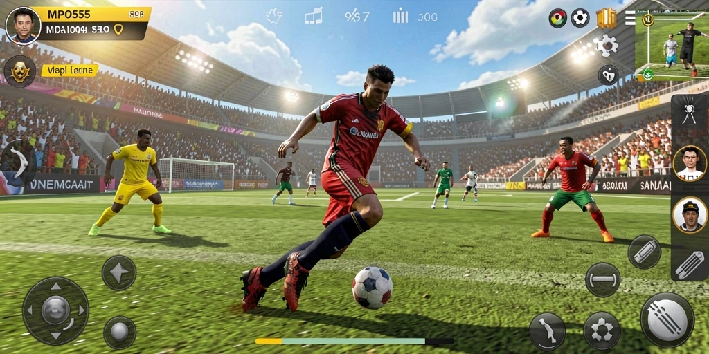 Tampilan gameplay menarik dari MPO555 dengan aksi olahraga yang seru.