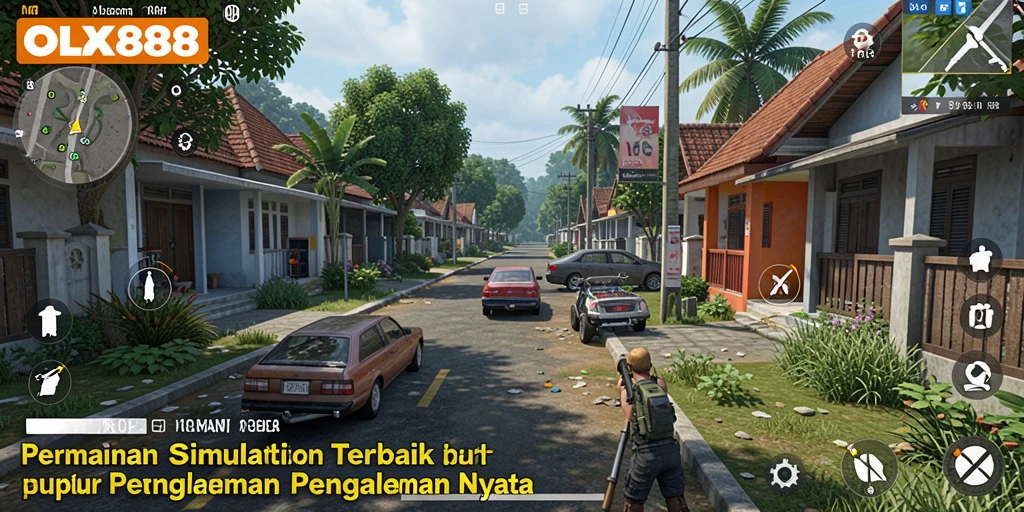 Screenshot gameplay OLX888 menampilkan pengalaman simulasi yang mendalam.