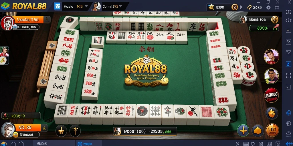 Tampilan gameplay menarik dari ROYAL88 yang memukau.