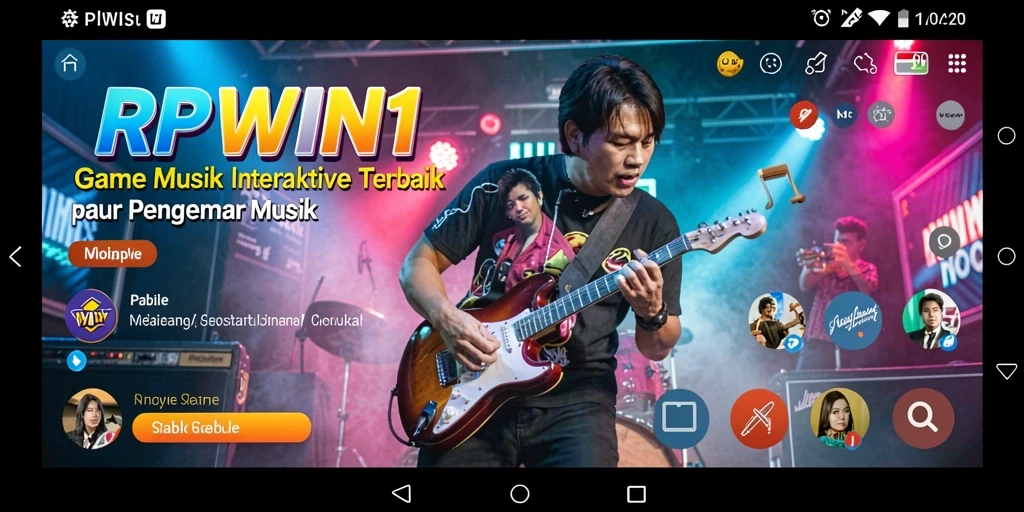 Tampilan gameplay RPWIN1 yang mengasyikkan dengan berbagai tantangan musik.