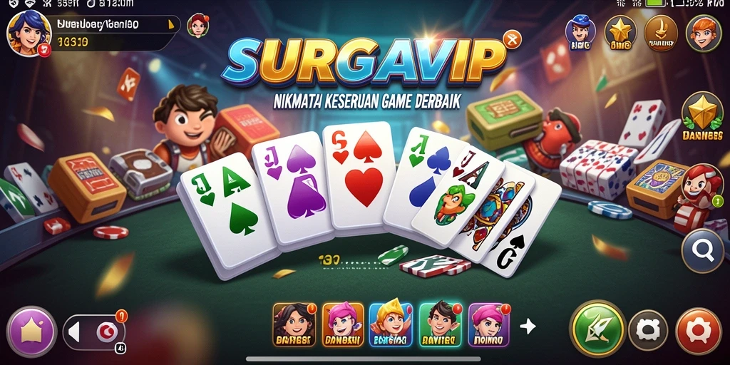 Tampilan gameplay seru dari SURGAVIP yang mengasyikkan.