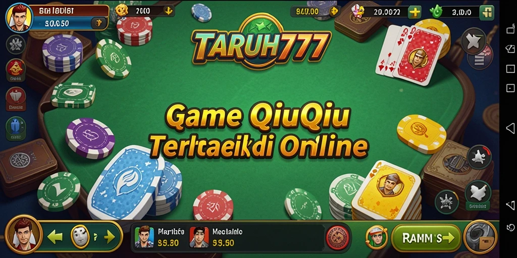 Screenshot gameplay TARUH777 menampilkan aksi seru permainan QiuQiu.